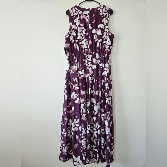 NWT Gabby Skye Floral Print Sleeveless Maxi Dress - Picture 5 of 5